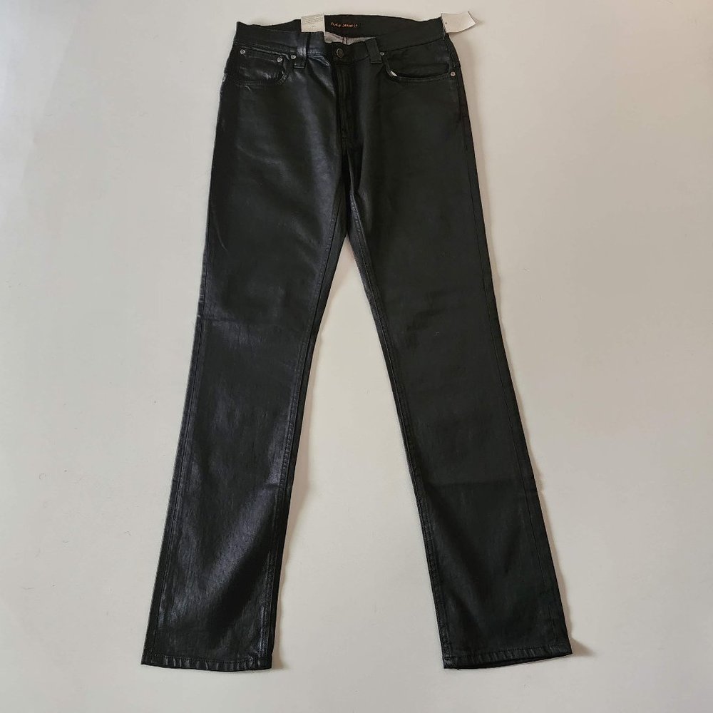 Nudie Jeans Thin Finn Back 2 Black Men's Size 34x34